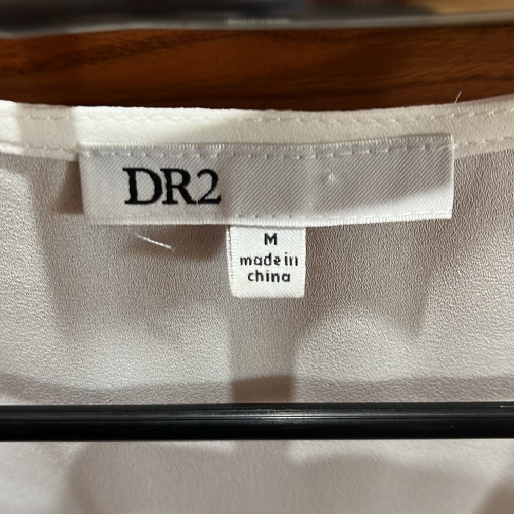 White Tunic Blouse Sz Med - Picture 3 of 4